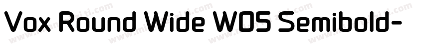 Vox Round Wide W05 Semibold字体转换